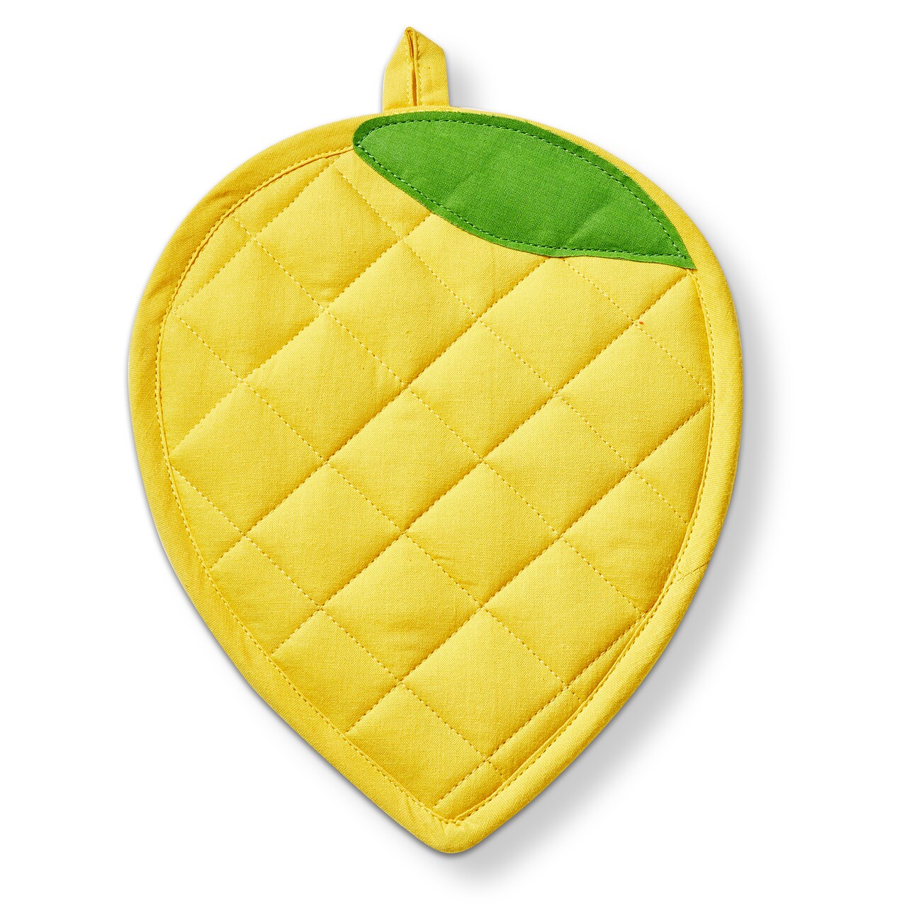 Lemon Potholder and Trivet Set - Kitchen Textiles, Everyday Use, Yellow, Machine Washable, 9.45 x 7.75 inches